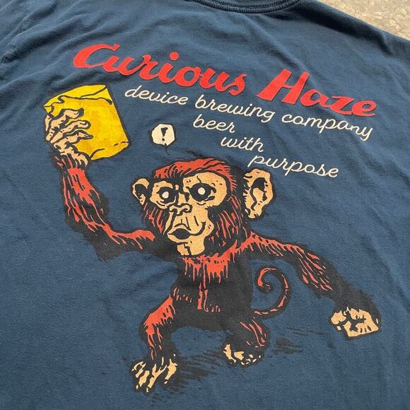 Device Brewing Company Curious Haze Beer Shrit Mens Large Sacramento California - Picture 2 of 9